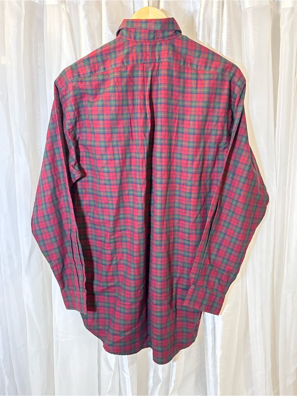Polo by Ralph Lauren Red and Green Plaid Button-Down Shirt - Picture 3 of 5